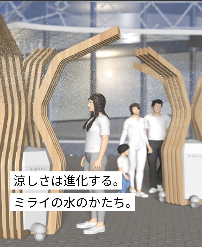 涼しさは進化する。ミライの水のかたち。