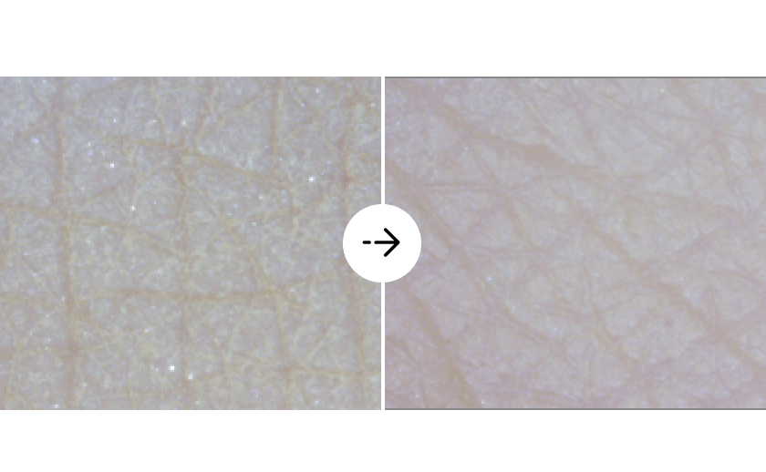 ファンデーションを使った洗浄実験